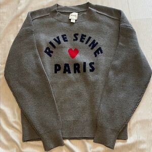 Anthropologie - Maeve Graphic Ribbed-Hem Sweater - NWT - Large